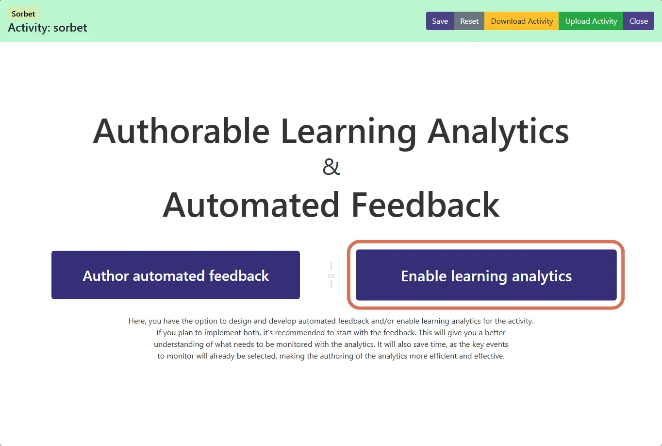 Initial page of AuthELO