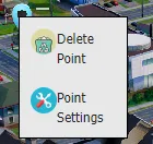 Delete point from the Scene