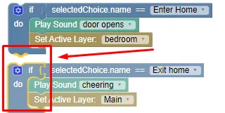 Another example of blocks that can be linked together