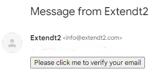 Confirmation e-mail