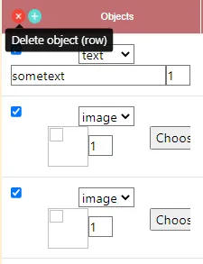 Removing selected objects while designing a game