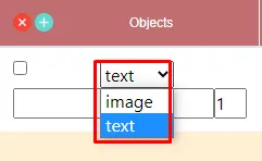 Available options for defining objects